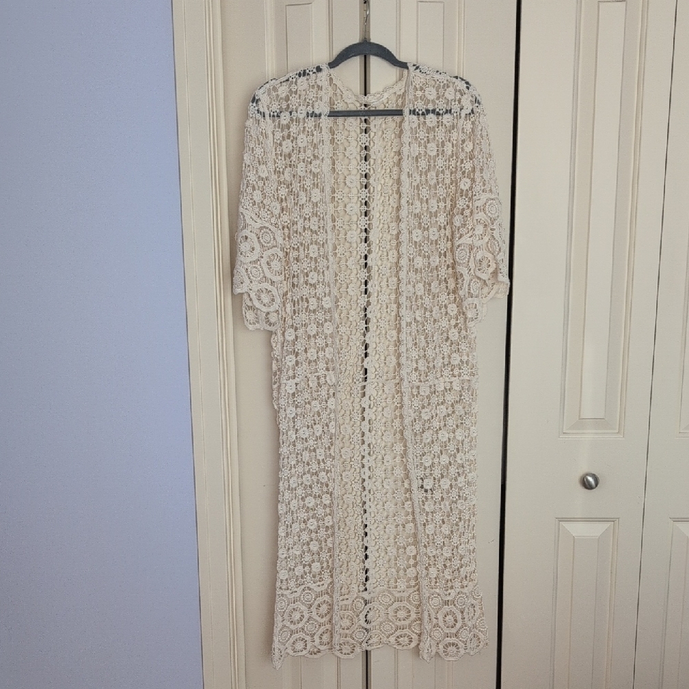 Do Everything in Love Cream Lace Long Sleeve Dress